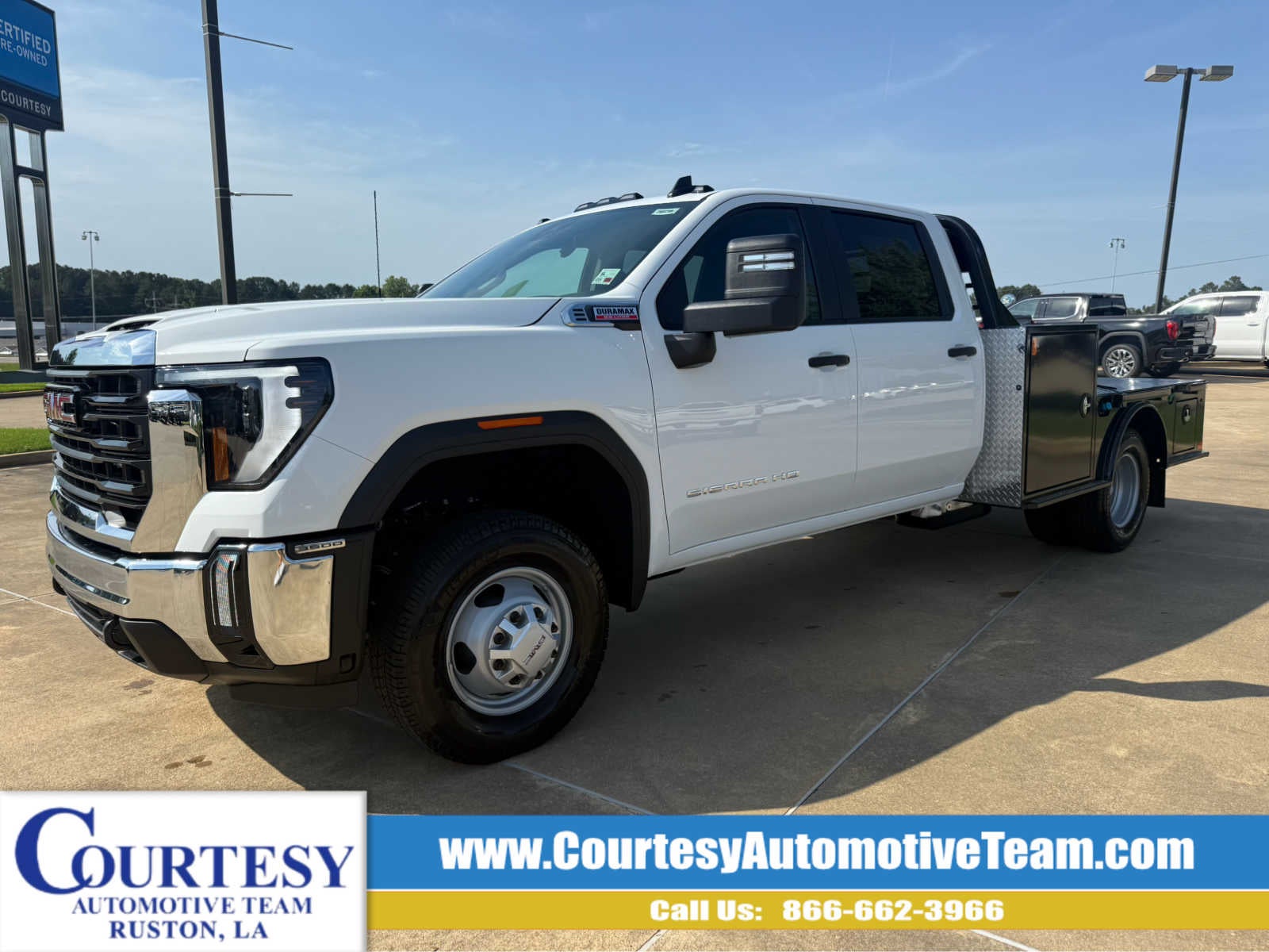 2026 GMC Sierra 3500 HD Chassis Cab Pro in Summit White — front three-quarter view