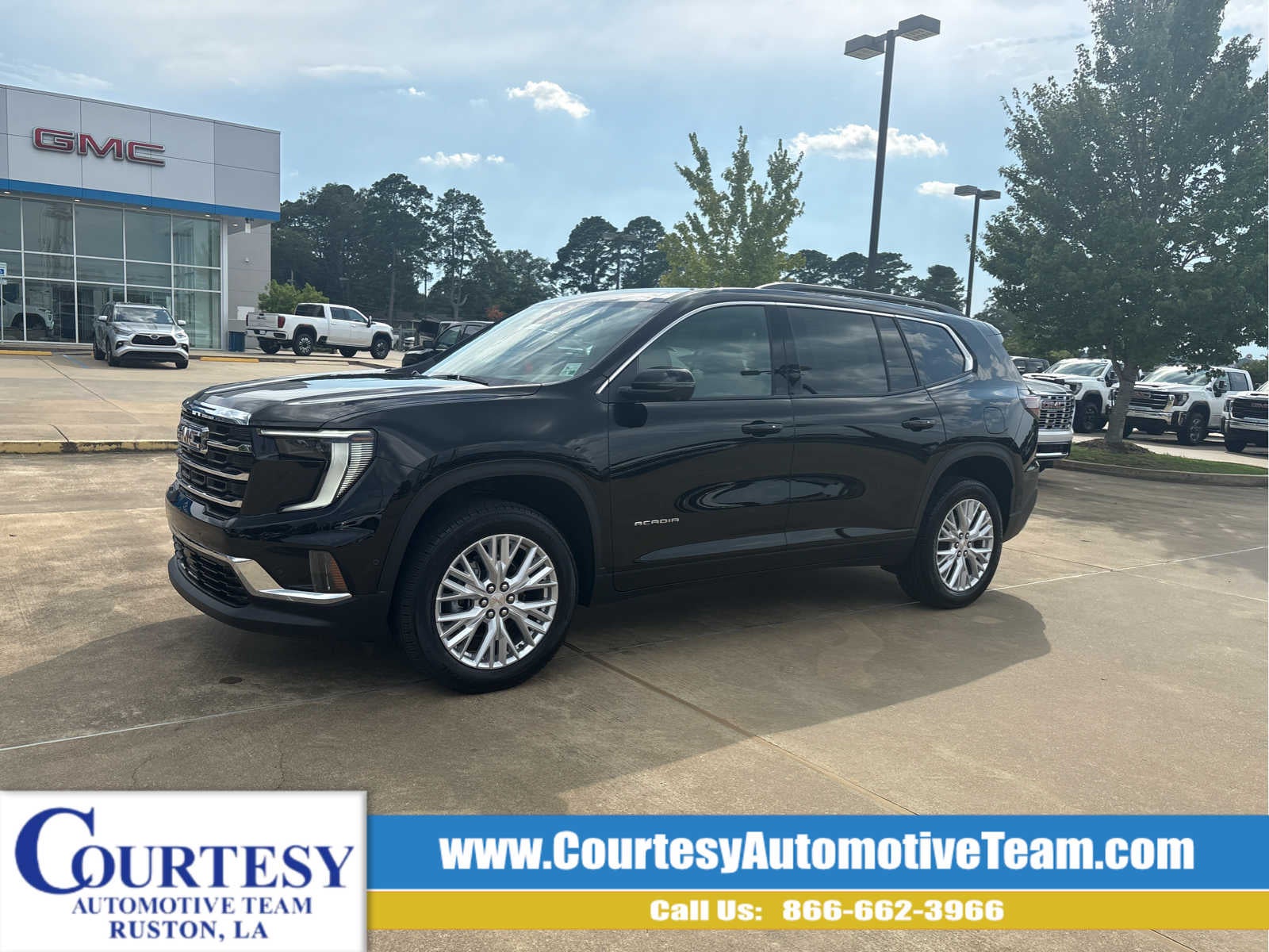 2026 GMC Acadia Elevation in Ebony Twilight Metallic — front three-quarter view