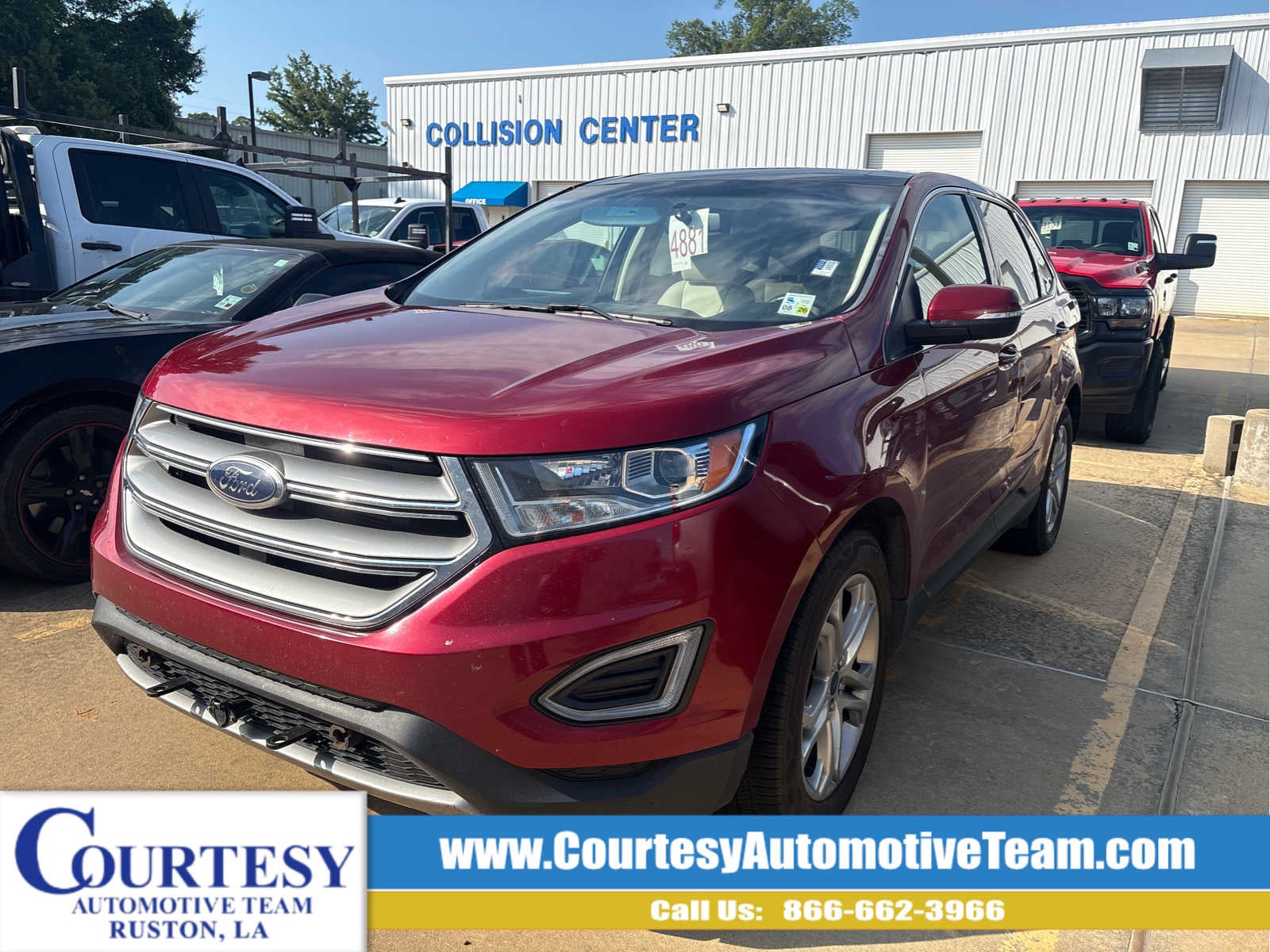 2018 Ford Edge Titanium in Other — front three-quarter view