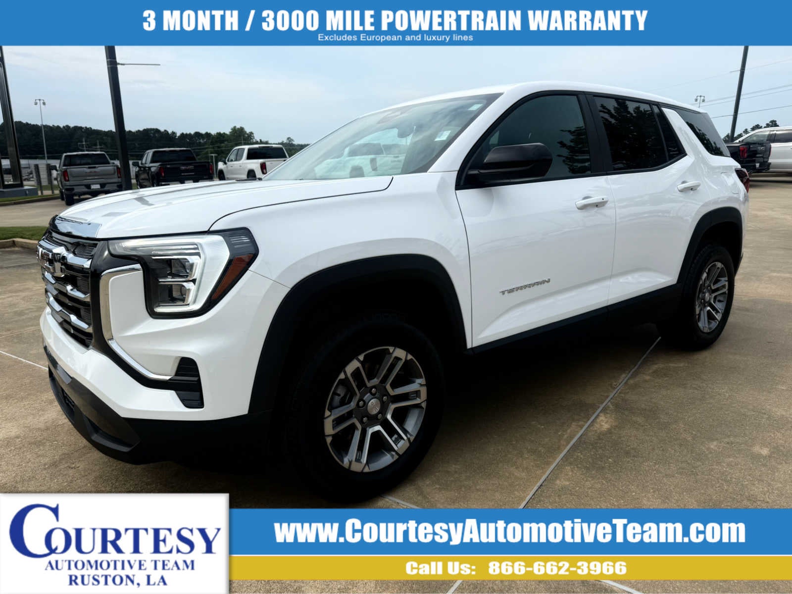 2026 GMC Terrain Elevation in Summit White — front three-quarter view