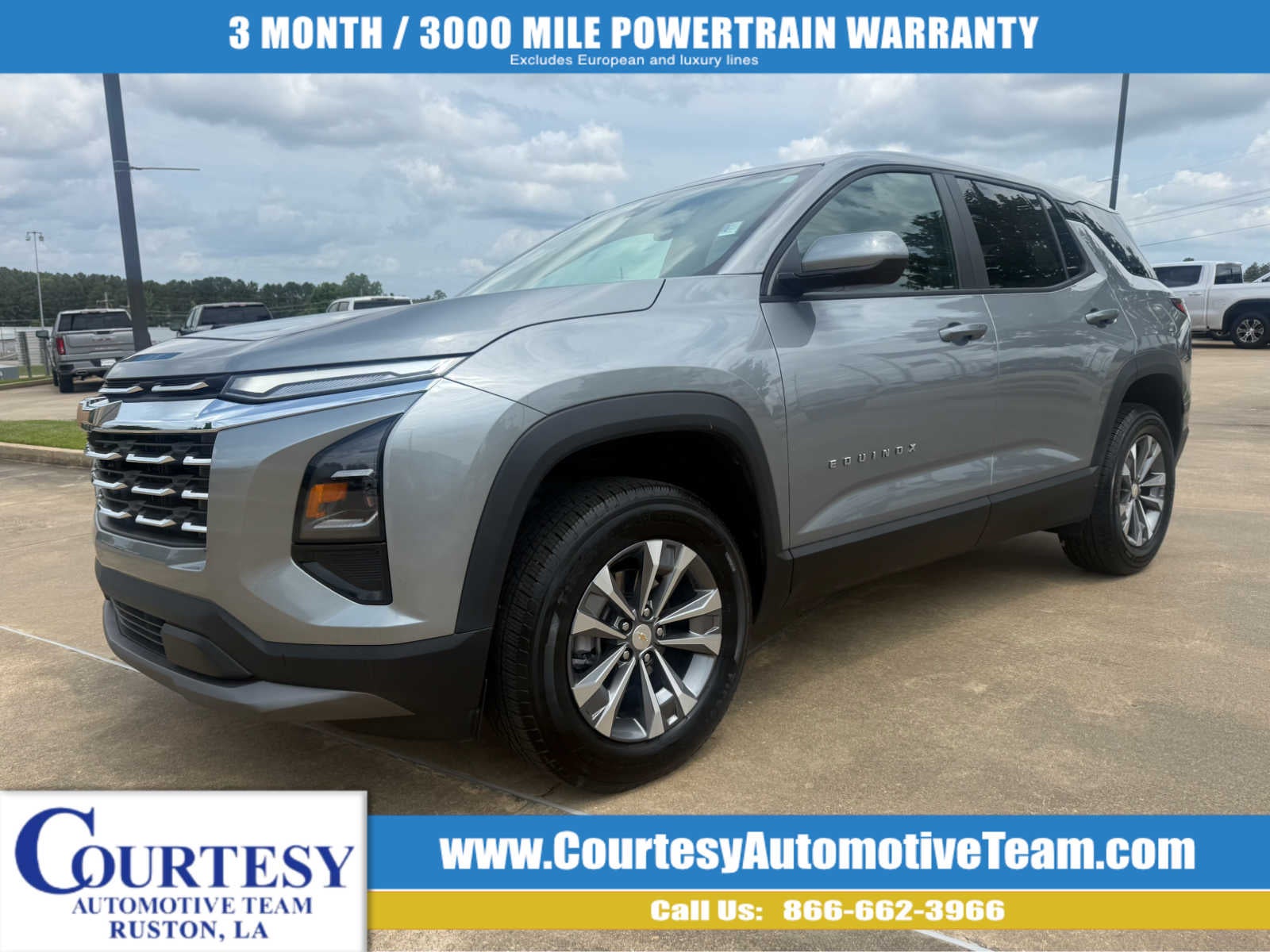 2026 Chevrolet Equinox LT in Sterling Gray Metallic — front three-quarter view