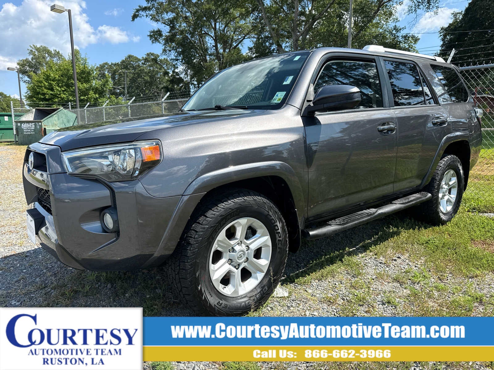 2016 Toyota 4Runner SR5 in Gray — front three-quarter view