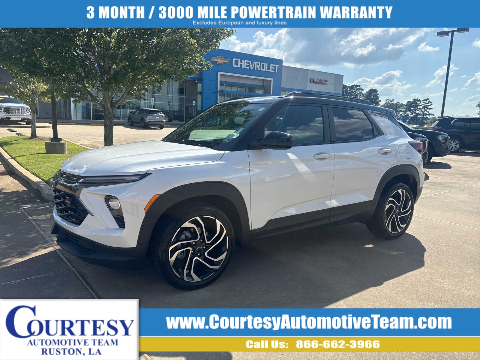 2024 Chevrolet Trailblazer RS in Iridescent Pearl Tricoat — front three-quarter view