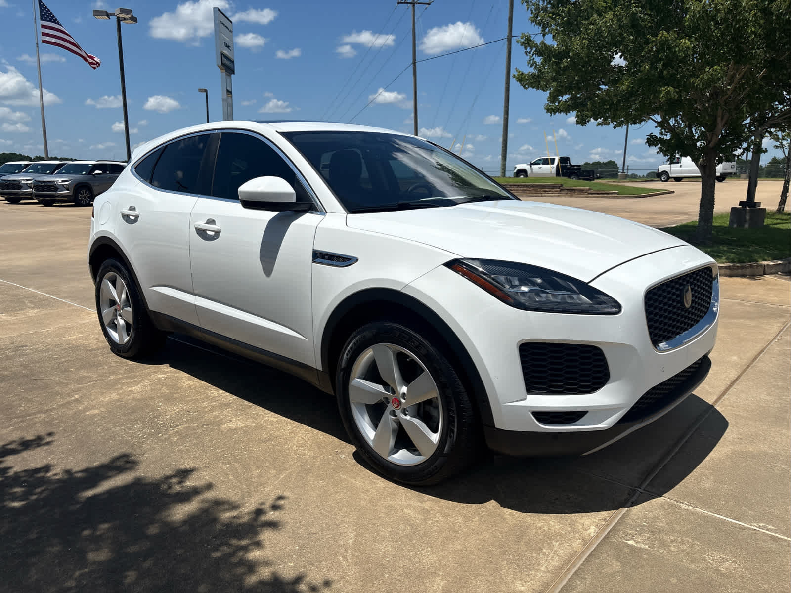 2018 Jaguar E-PACE — rear three-quarter view